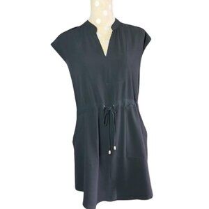 Haute monde Black drawstring dress sz Small Beach Pool